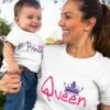 Queen and Princess T Shirt for Mom and Daughter