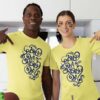 Anbe Va Tamil Couples T Shirt in yellow Anbe Va Tamil T Shirt for Couples