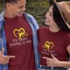 My Heart Belongs Couples T Shirt