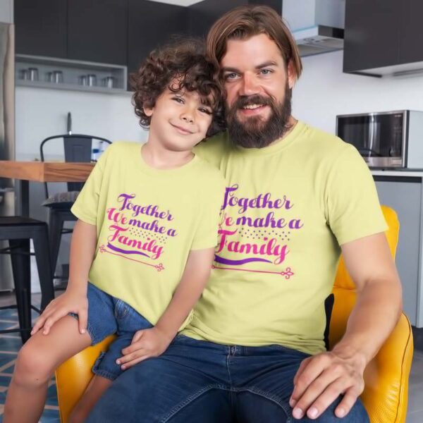 Together We Make a Family | Dad Son T Shirt